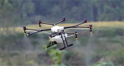Tarım alanlarına drone ile ilaçlama