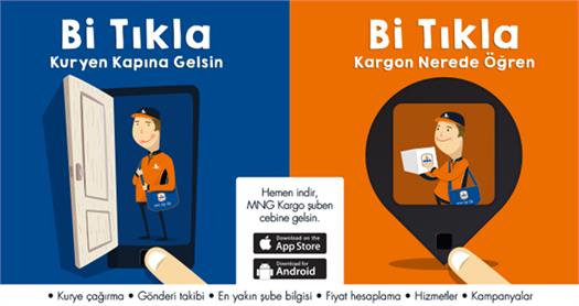 Mobil uygulama ile tüm kargo işlemlerinde hız ve kolaylık