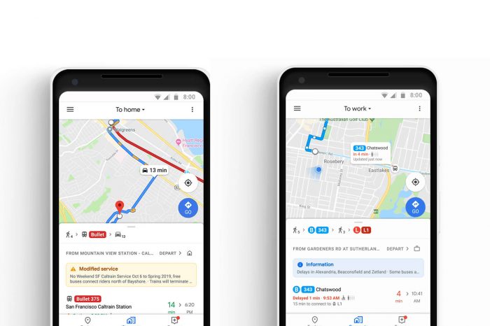 Google Haritalar, toplu taşıma özelliğini sundu