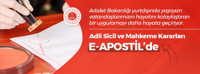 Adalet Bakanlığı ndan e-Apostil