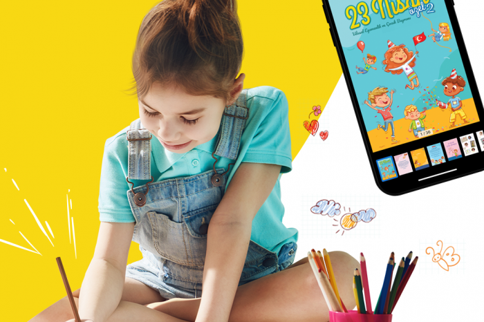 Çocuklar 23 Nisan’ı kendi eserleriyle Dergilik’te kutluyor