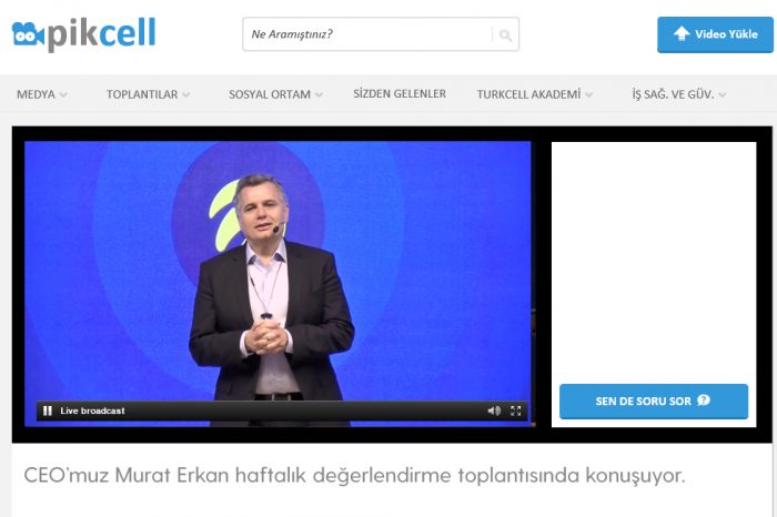 Murat Erkan, 5000 Turkcell çalışanı ile video konferansla toplantı yaptı