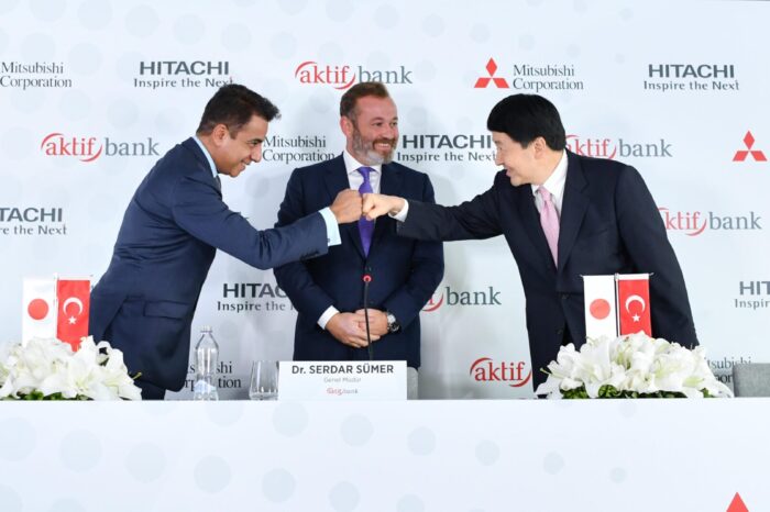 Aktif Bank, Hitachi and Mitsubishi Corporation joined forces