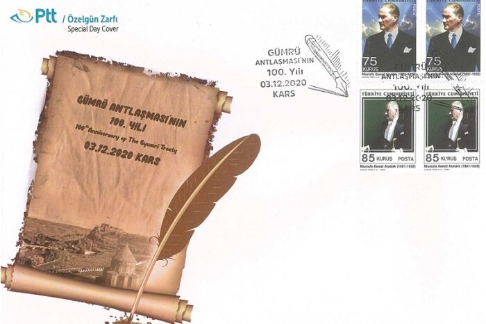 PTT AŞ’den "Gümrü Antlaşmasının 100. Yılı" Konulu Özelgün Zarfı
