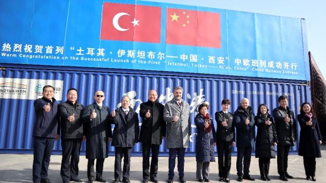 Çin’e Ulaşan İlk İhracat Treni İçin Karşılama Töreni Yapıldı