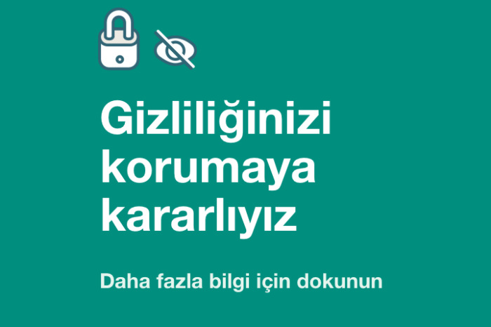 WhatsApp’tan Türkiye’deki kullancılarına özel bilgilendirme