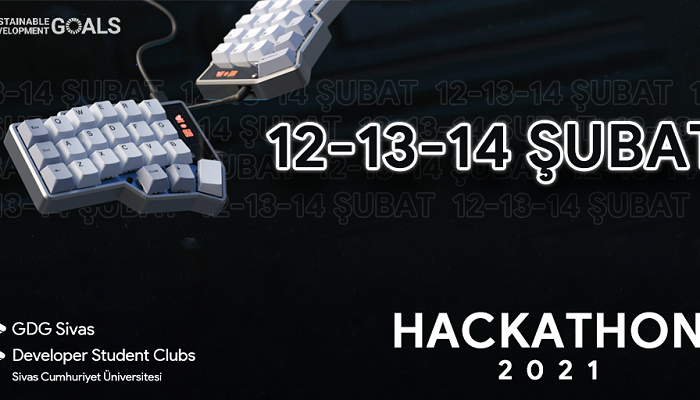 GDG Sivas - DSC Sivas ekibi 12 Şubat - 14 Şubat tarihleri arasında Online Hackathon etkinliği gerçekleştirecek!