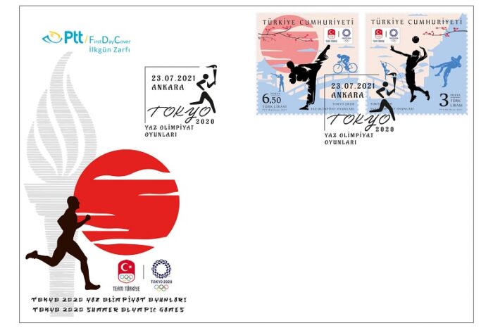 PTT’den "Tokyo 2020 Yaz Olimpiyat Oyunları" Konulu Anma Pulu ve İlkgün Zarfı