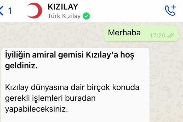 Türk Kızılay ve Facebook, resmi WhatsApp hattını hayata geçirdi