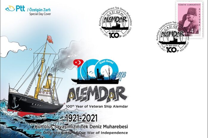 PTT’den Gazi Gemi Alemdar’ın Anısına Özelgün Zarfı