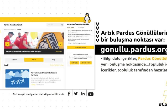 Pardus gönüllülerinin buluşma noktası: gonullu.pardus.org.tr