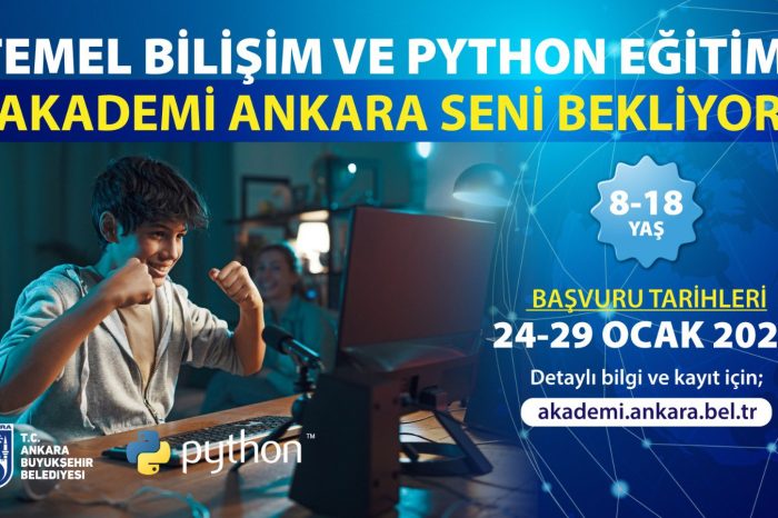 Temel Bilişim ve Python eğitimleri için son başvuru: 29 Ocak