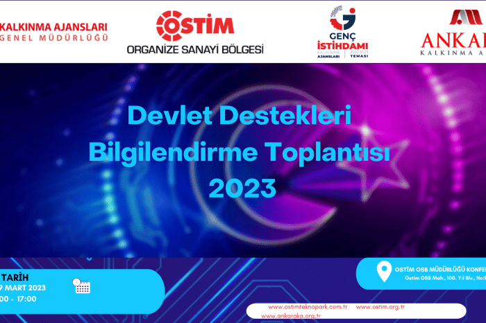 '2023 Yılı Devlet Destekleri Bilgilendirme Toplantısı' 8-9 Mart tarihine ertelendi