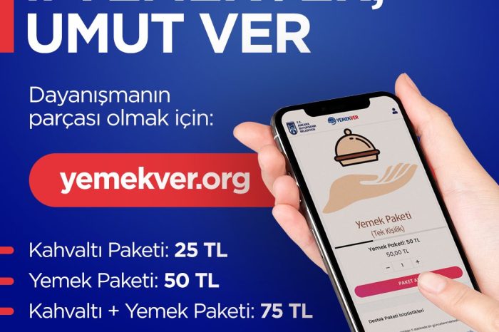 Başkentliler 'yemekver.org' üzerinden depremzedeler için sipariş verebiliyor