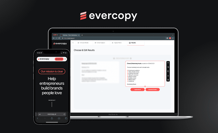 İlk yatırım; yapay zekâ tabanlı içerik üretimi platformu Evercopy’e!