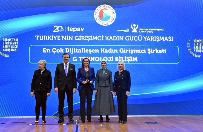 GTech, "En Çok Dijitalleşen Kadın Girişimci Şirketi" kategorisinde ödül aldı