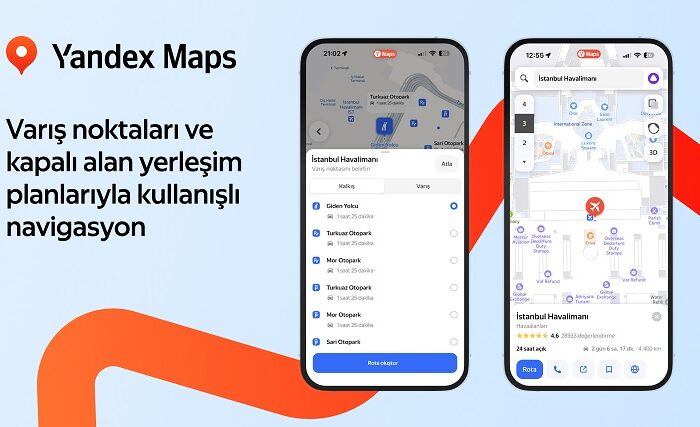 Yandex Maps, bir milyondan fazla lokasyon, interaktif rehberler ve daha fazlasını sunuyor