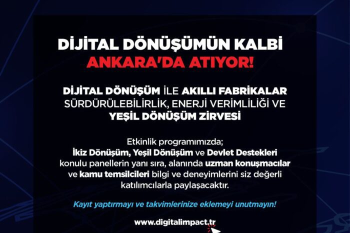 Dijital Dönüşümün kalbi Ankara’da atacak.